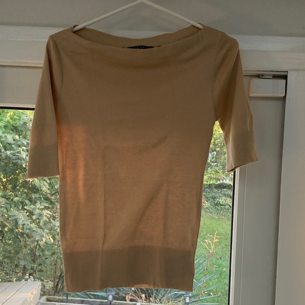 Ralph Lauren Tan Knit Top